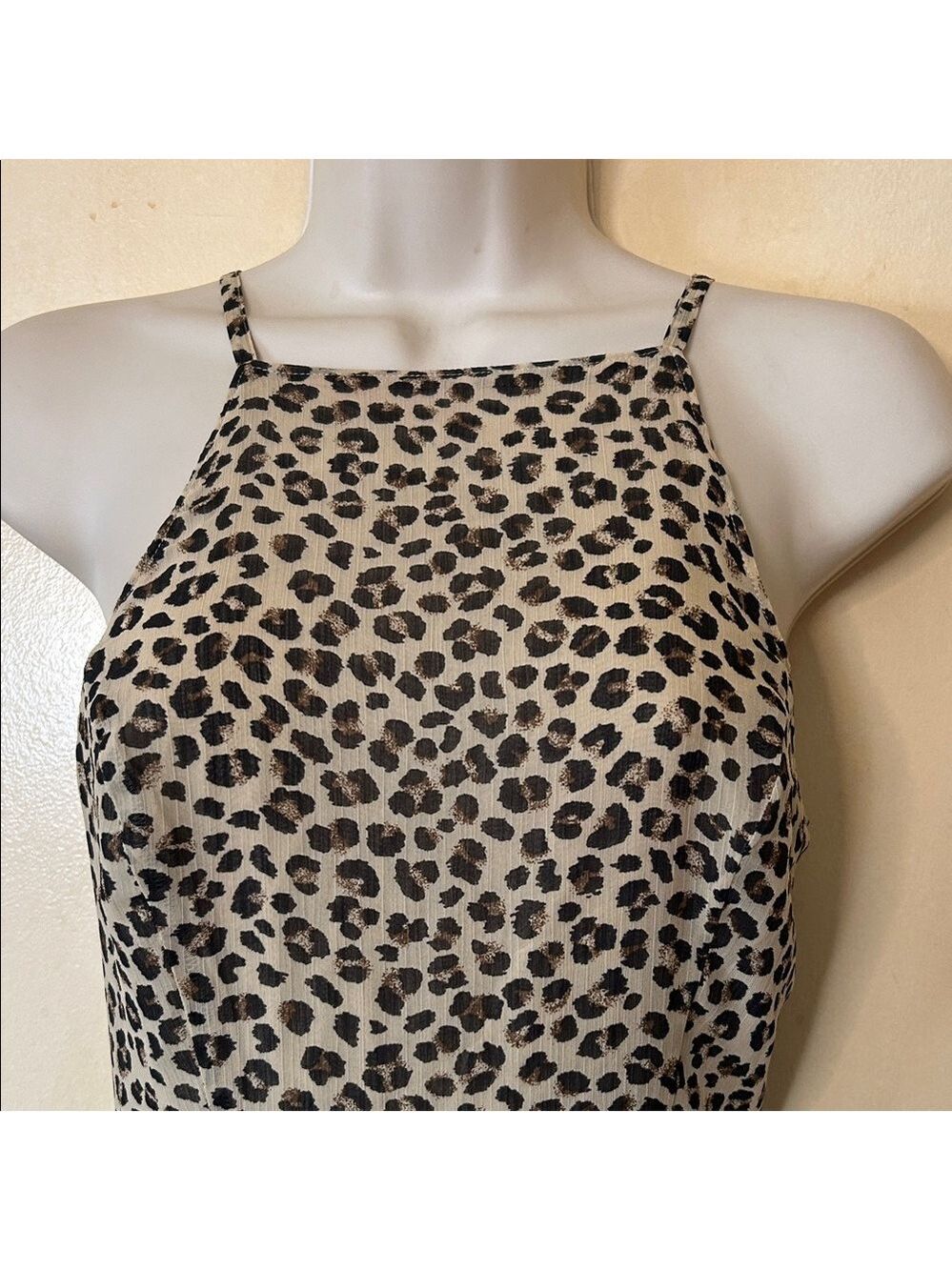 Abercrombie & Fitch Leopard Print Midi Dress size S - Picture 4 of 14